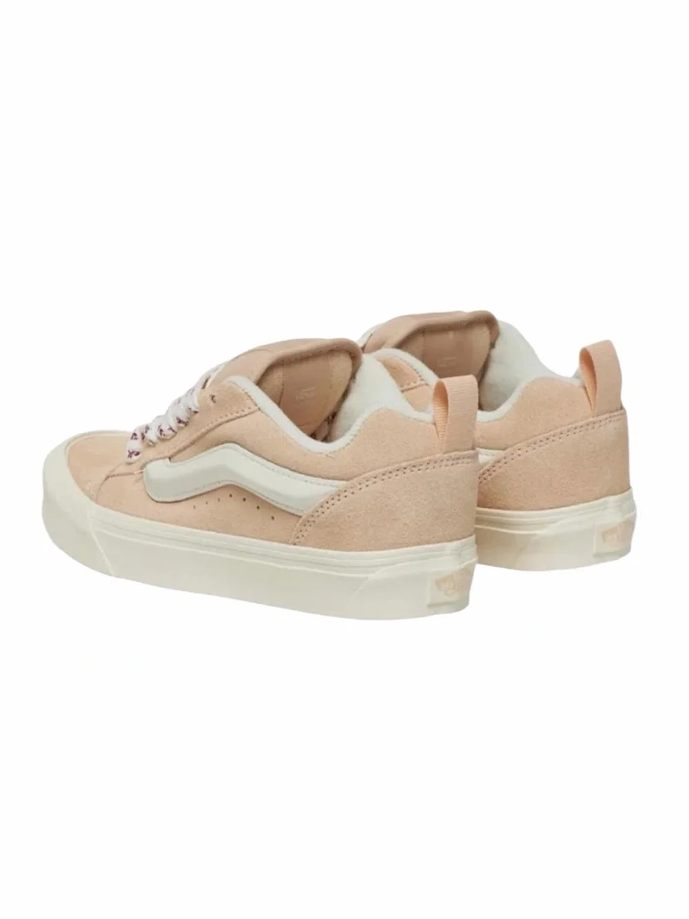 Vans Knu‎ Skool Pink 9.5 Womens Chunky Sneakers NEW Floral Cream